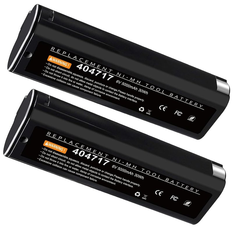 2X 6V 5000mAh NI-MH Replacement Battery for Paslode 404717 404400 900400 900420 900600 901000 902000 IM250 IM350 IM200 IM65 IM50