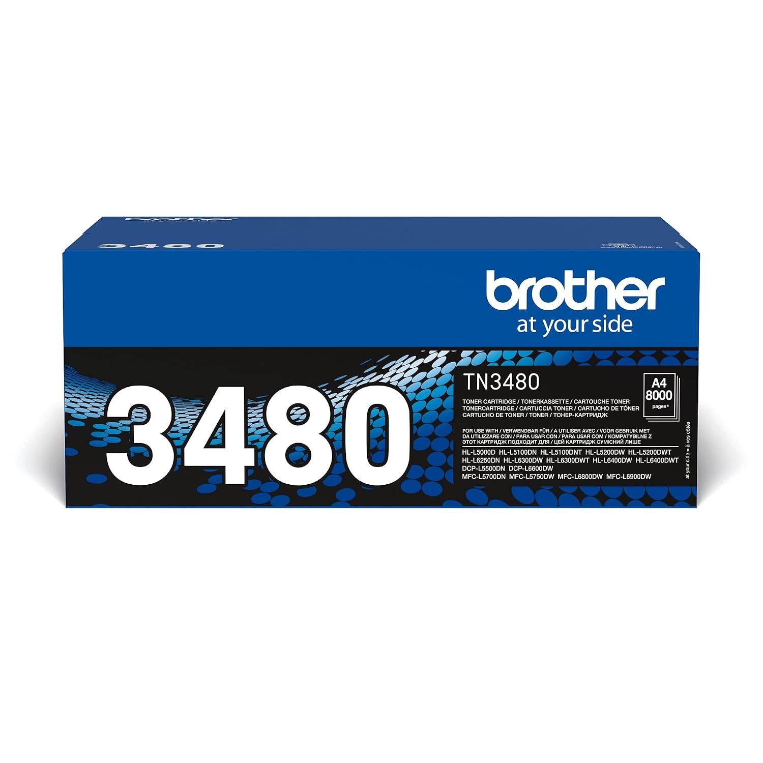 Brother TN-3480 Toner Cartridge, Black, Single Pack, High Yield, Includes 1 x Toner Cartridge, Brother Genuine Supplies