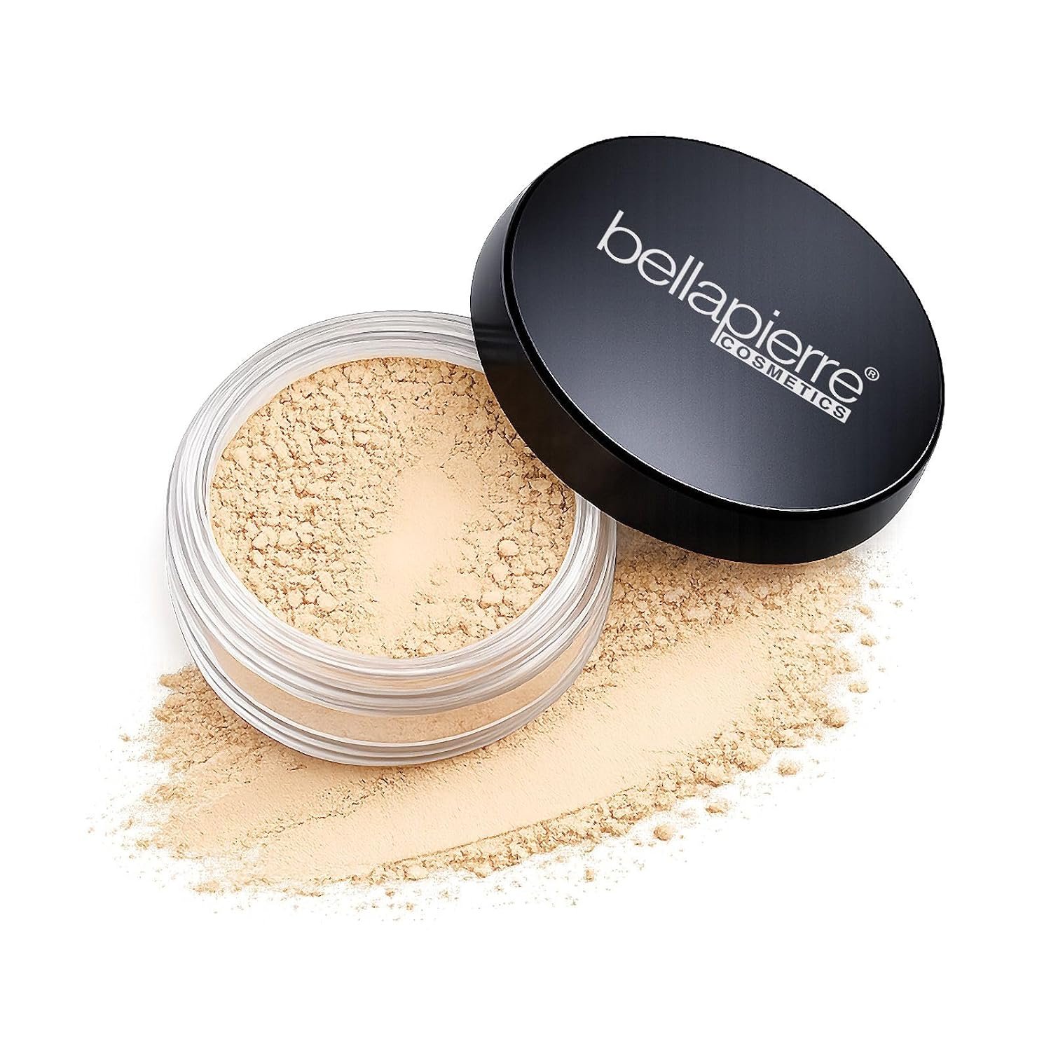 Bellapierre Loose Mineral Foundation SPF 15 – Pure Powder Base, Full Coverage Mineral Makeup, Matte Finishing & Setting, Lightweight, Talc-Free & Paraben-Free – 0.32 oz - Biscotti
