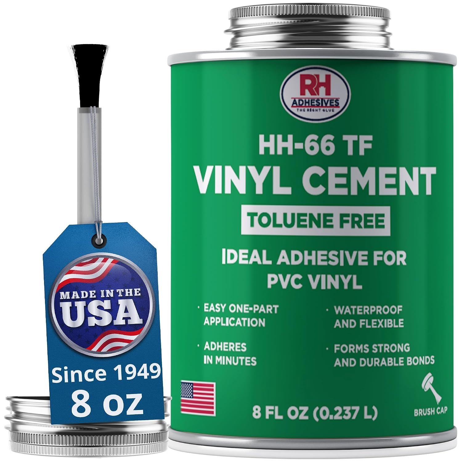 HH-66 Toluene Free Vinyl Cement, 237 ml can - RH Adhesives