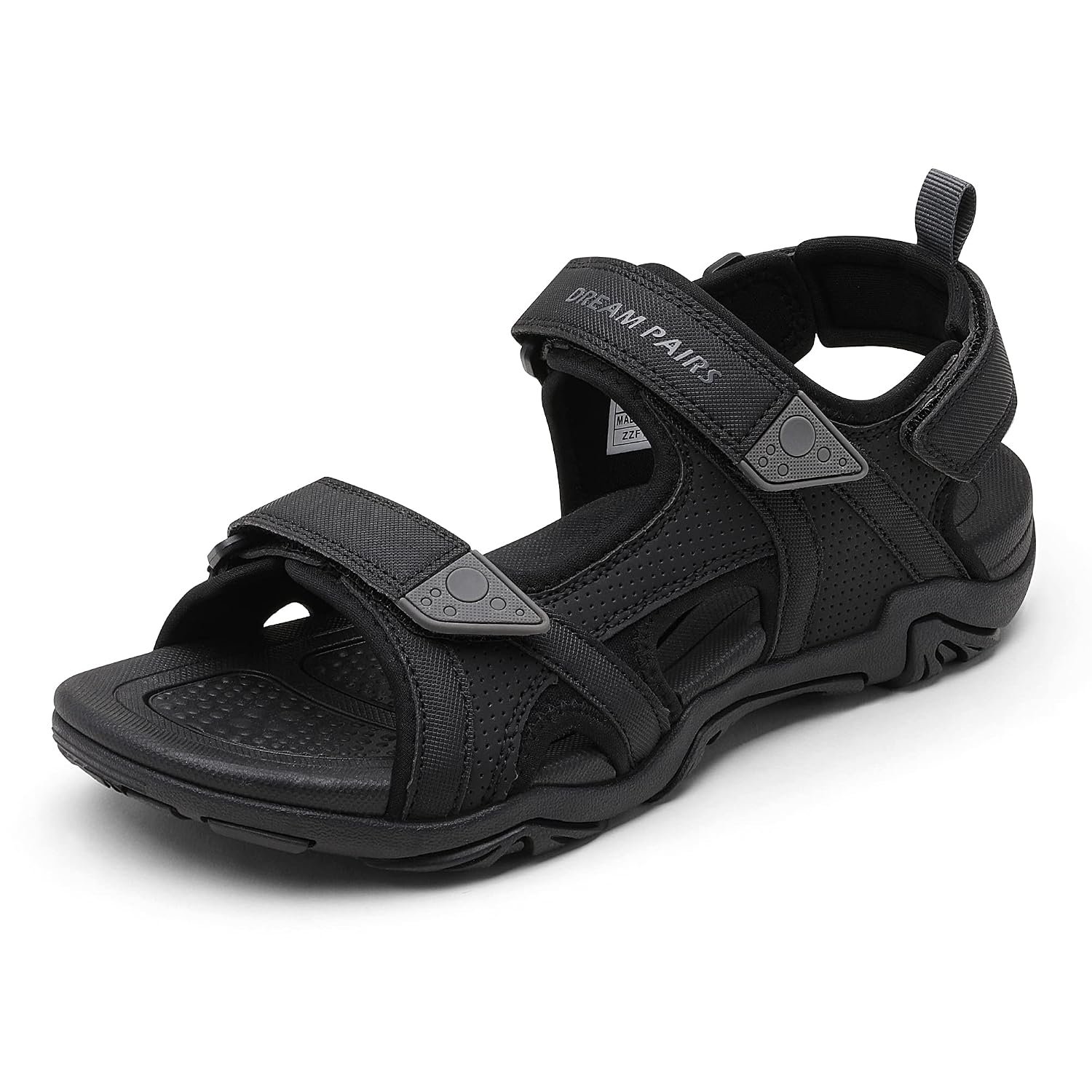 DREAM PAIRS Men’s Sport Outdoor Sandals Casual Summer Athletic Beach Sandals,Size 9,Black,SDSA228M