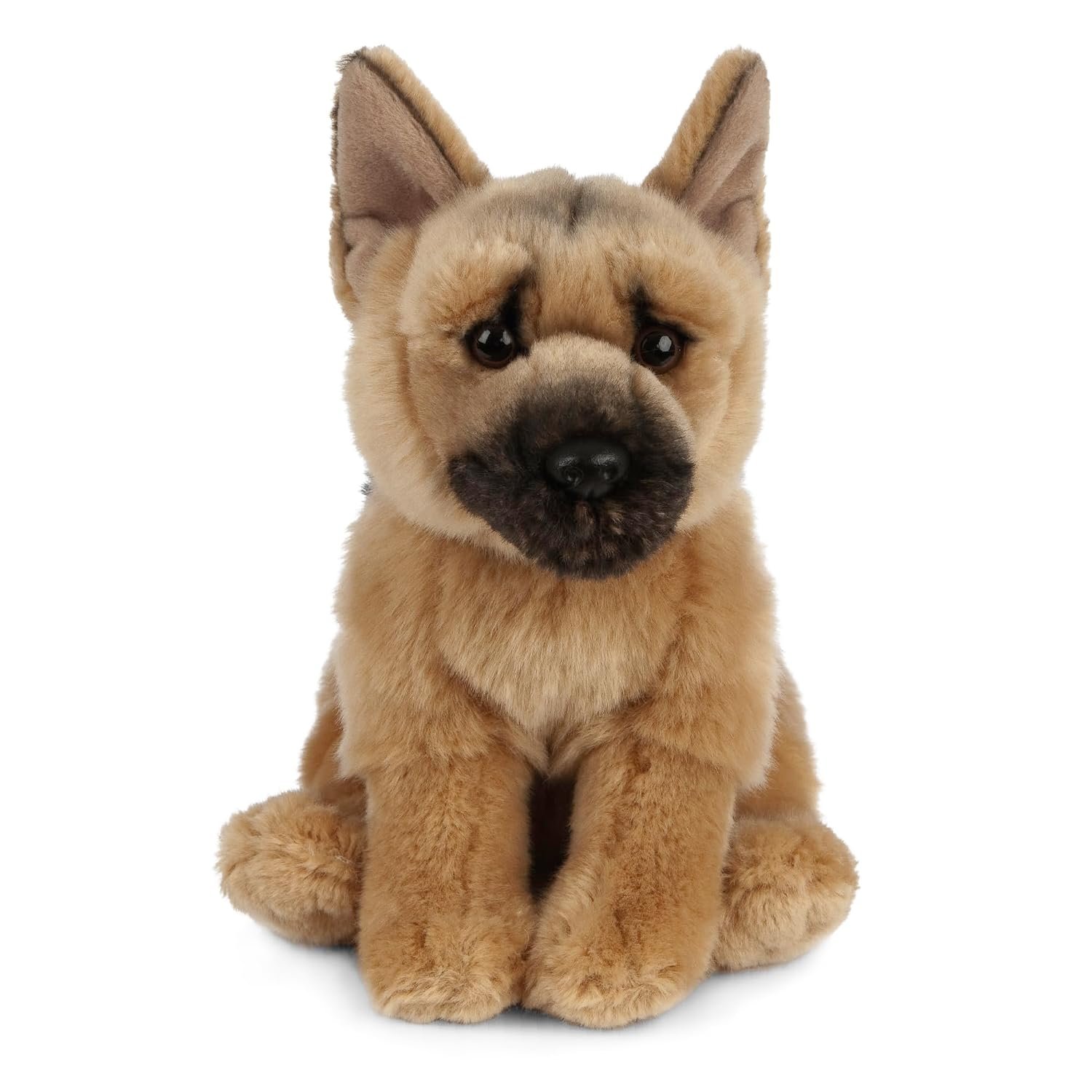Living Nature German Shepherd Soft Toy | Fluffy Dog Animal | Soft Toy Gift for Kids | 21 cm
