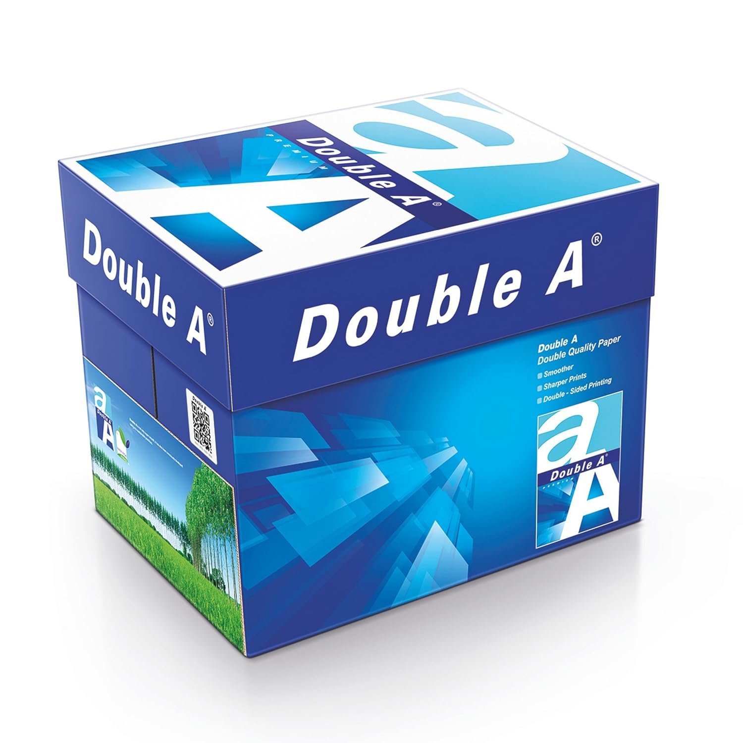 Double A A4 Copy Paper 80gsm Multipurpose Printer Paper – 1 Box (5 Reams) – Jam-Free, High Opacity Double-Sided Printing, Sharp Color, High Performance for Inkjet & Laser, 2500 Sheets