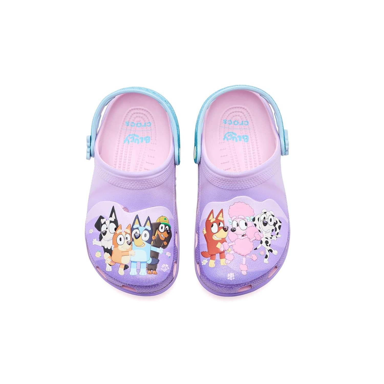Crocs - Bluey Unisex Kids Classic Clog (Little Kid/Big Kid), Blue/Pink, 19.0 cm