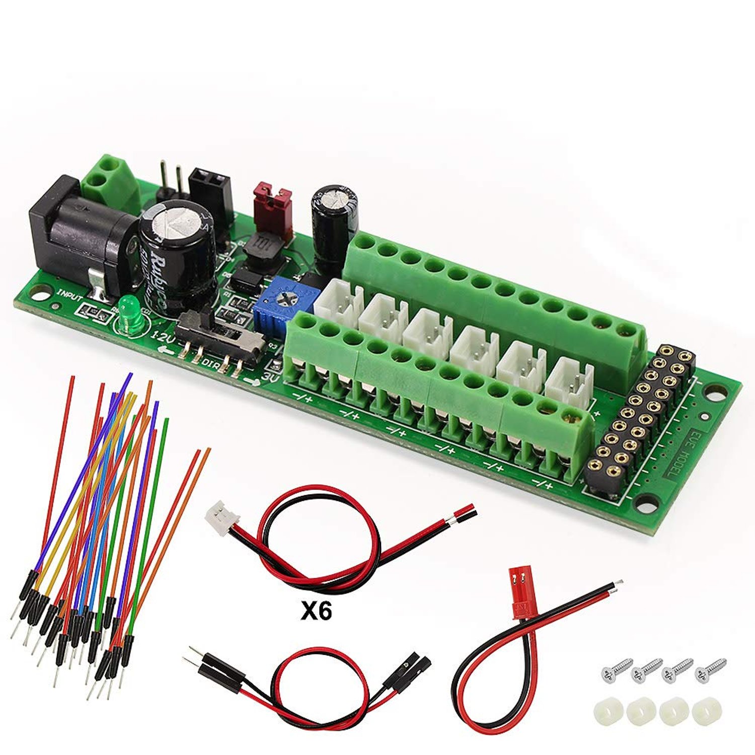 Evemodel PCB012 1set Power Distribution Board Self-adapt Distributor HO N O LED Street Light Hub DC AC Voltage Train Power Control