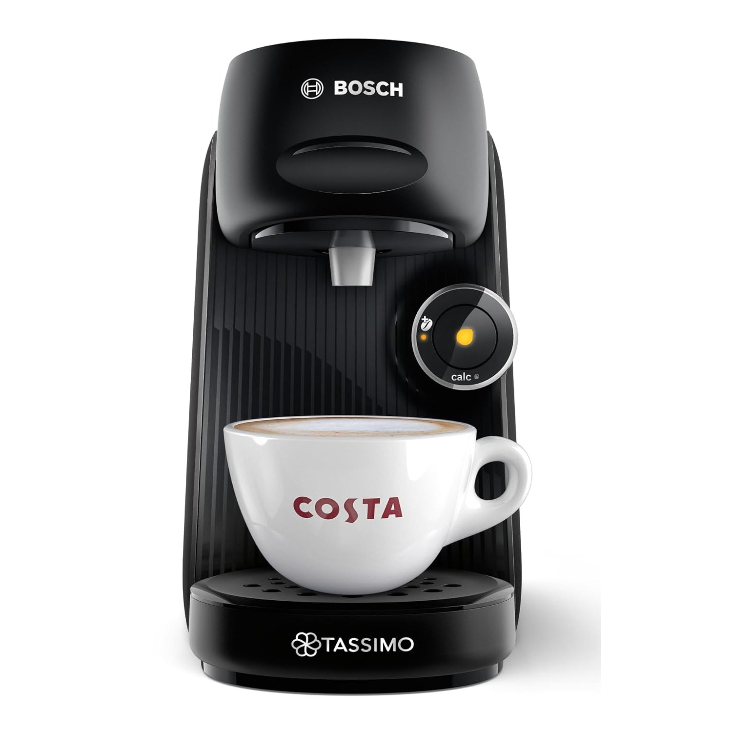 Tassimo by Bosch Finesse Friendly Pod Coffee Machine in Black TAS162EGB with INTELLIBREW and IntensityBoost, Compatible with 50 Different Beverages
