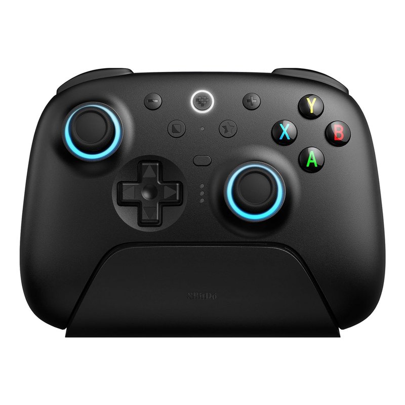 8Bitdo Ultimate 2 Wireless Controller for Windows & Android, Gaming Controller with TMR Joysticks, Switchable Hall Effect/Tactile Triggers, Motion Control, RGB Fire Ring, 8Speed Wireless Tech, Black