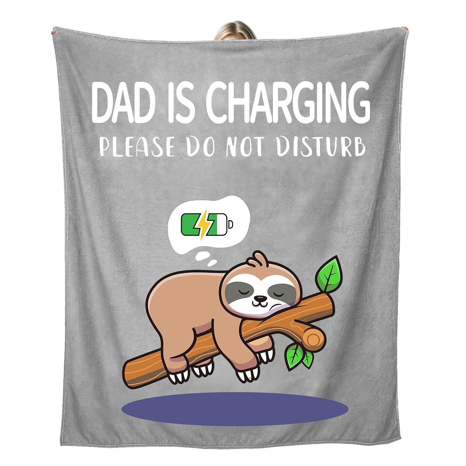 Unictop Dad Gifts,Fathers Day Blanket Gifts- Christmas Birthday dad Presents for Father Presents for Father's Day,Valentine's Day, Fluffy Blanket 150x130cm