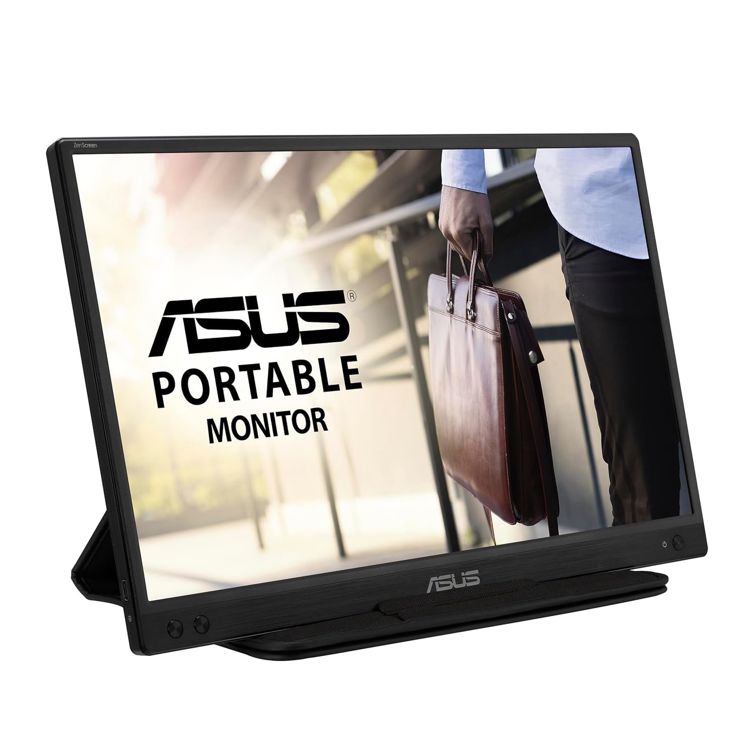 ASUS ZenScreen MB166C Portable USB Monitor- 15.6 inch, Full HD, IPS, USB Type-C, Flicker Free, Blue Light Filter, Anti-glare surface