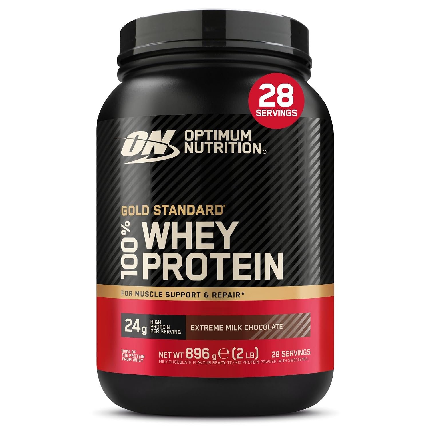 Optimum Nutrition Gold Standard 100% Whey Protein Powder,896 g