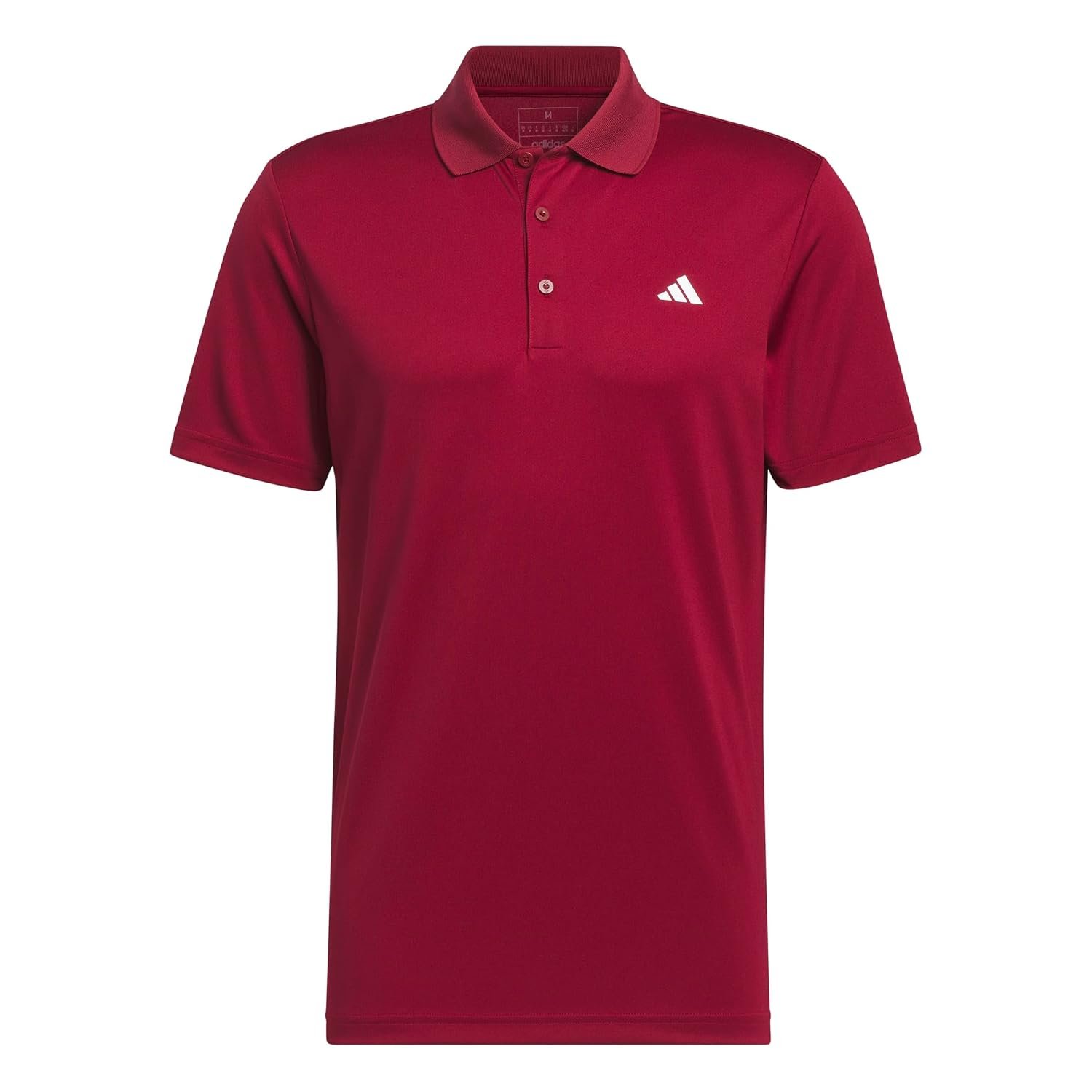 adidas Men's Mens Core Performance Polo Shirt, Collegiate Burgundy, M