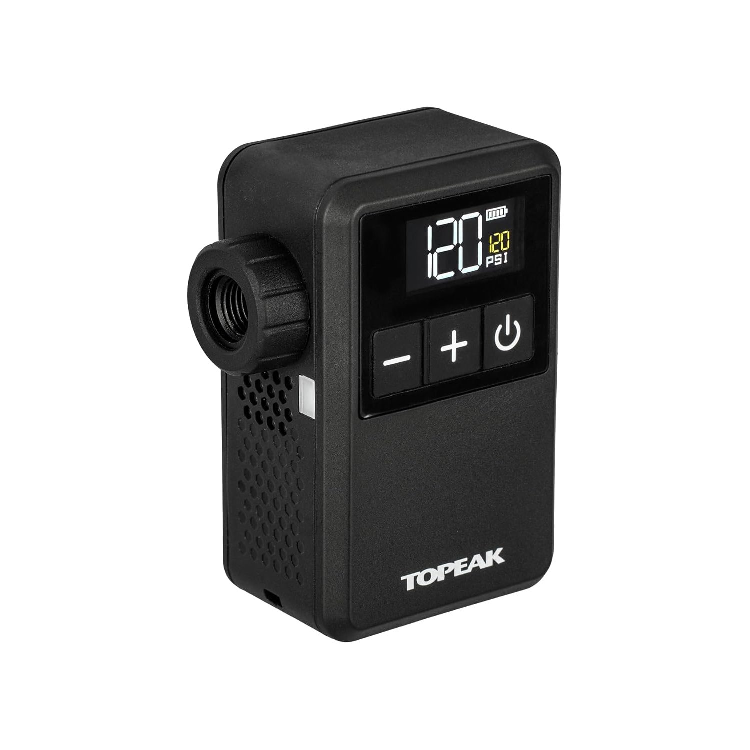 Topeak E-Booster Mini with Digital Gauge for Bicycle Tyres, Black