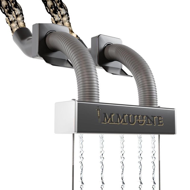 Immuune Grey Water Waste Disposal System for Caravans – No Need to Carry Waste Tanks – Filters & Releases Water Directly to Ground – Easy Connect Twin-Pipe Caravan Drainage Kit