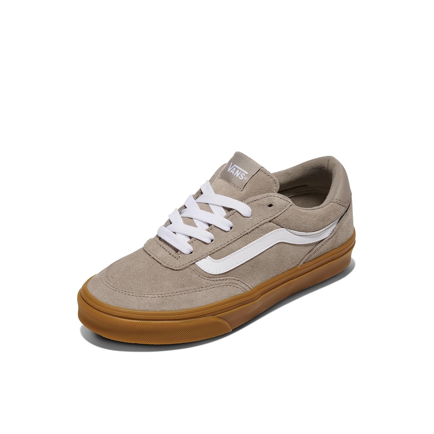 Vans Women's Brooklyn Ls Sneaker, Suede Gum Moon Rock, 2.5 UK