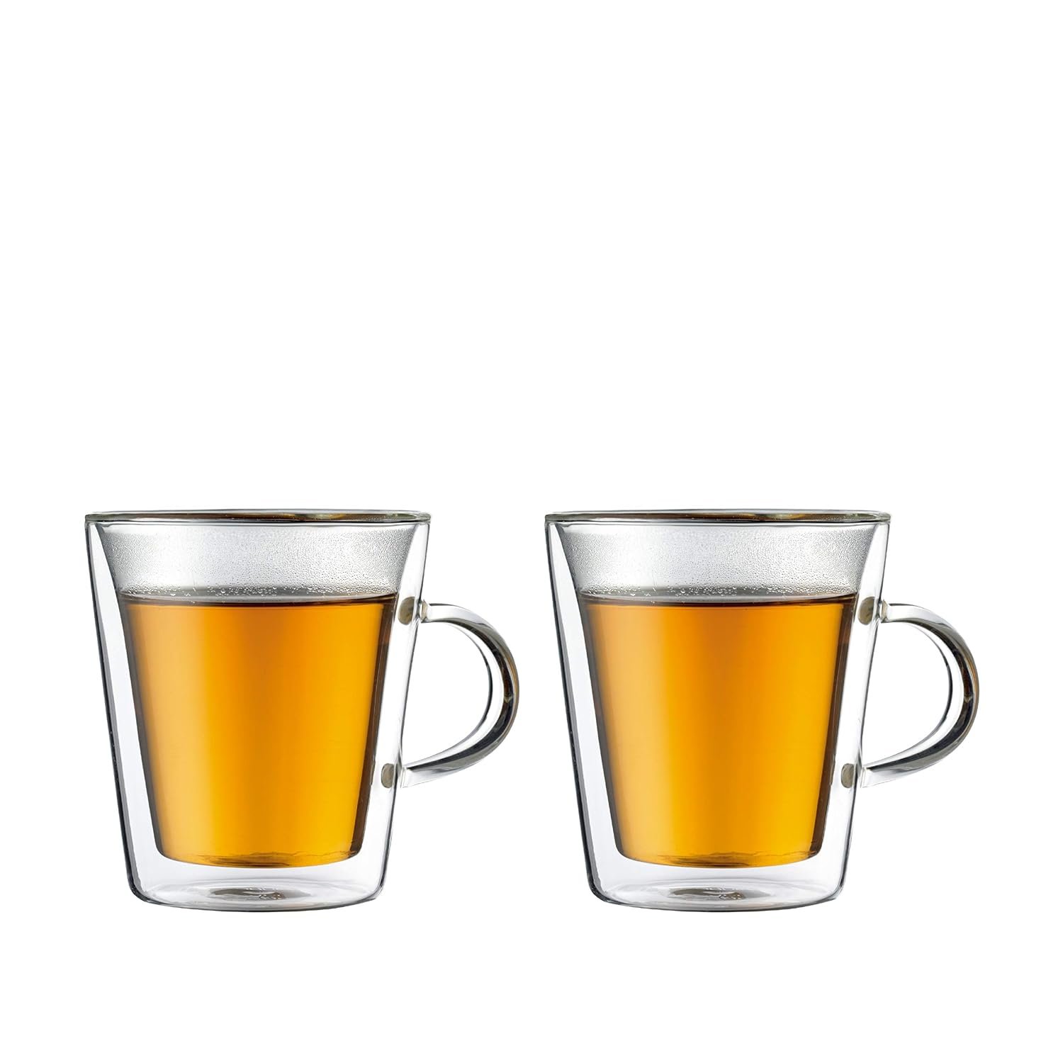 Bodum Canteen Double Walled Thermo Glasses with Handles, Set of 2, 6.5 Oz