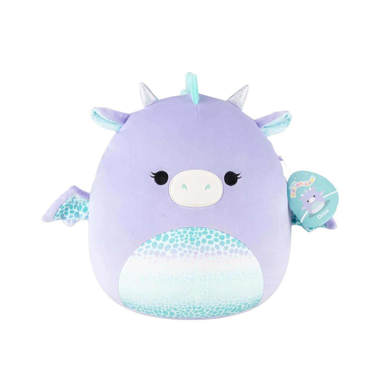 Squishmallows SQCR08593 Drow The Dragon 30 cm Official Jazwares Super Soft Plush Toy