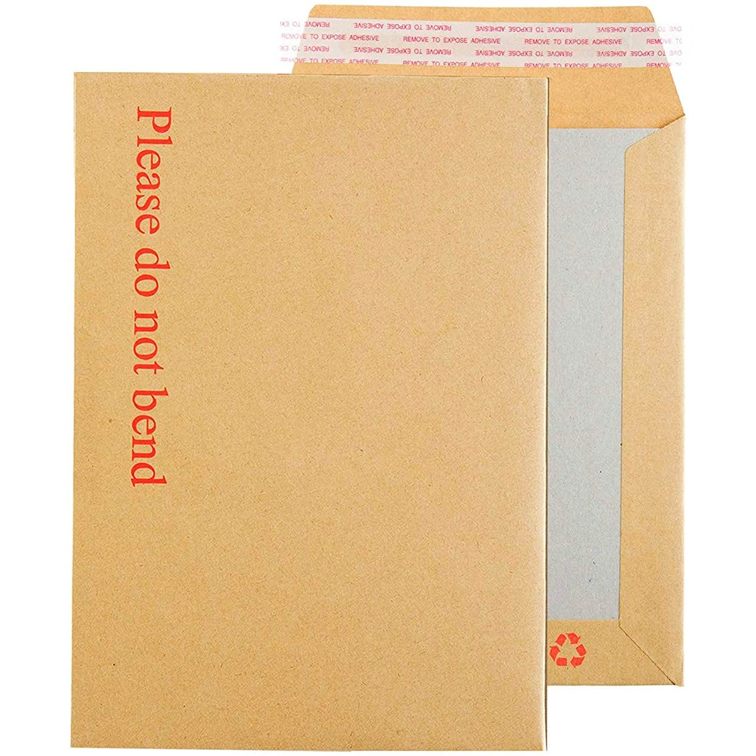 250PCS 229mm x 162mm A5 C5 Manilla Hard Board Backed Envelopes Please Do Not Bend Right Pack (Box Pack of 250)