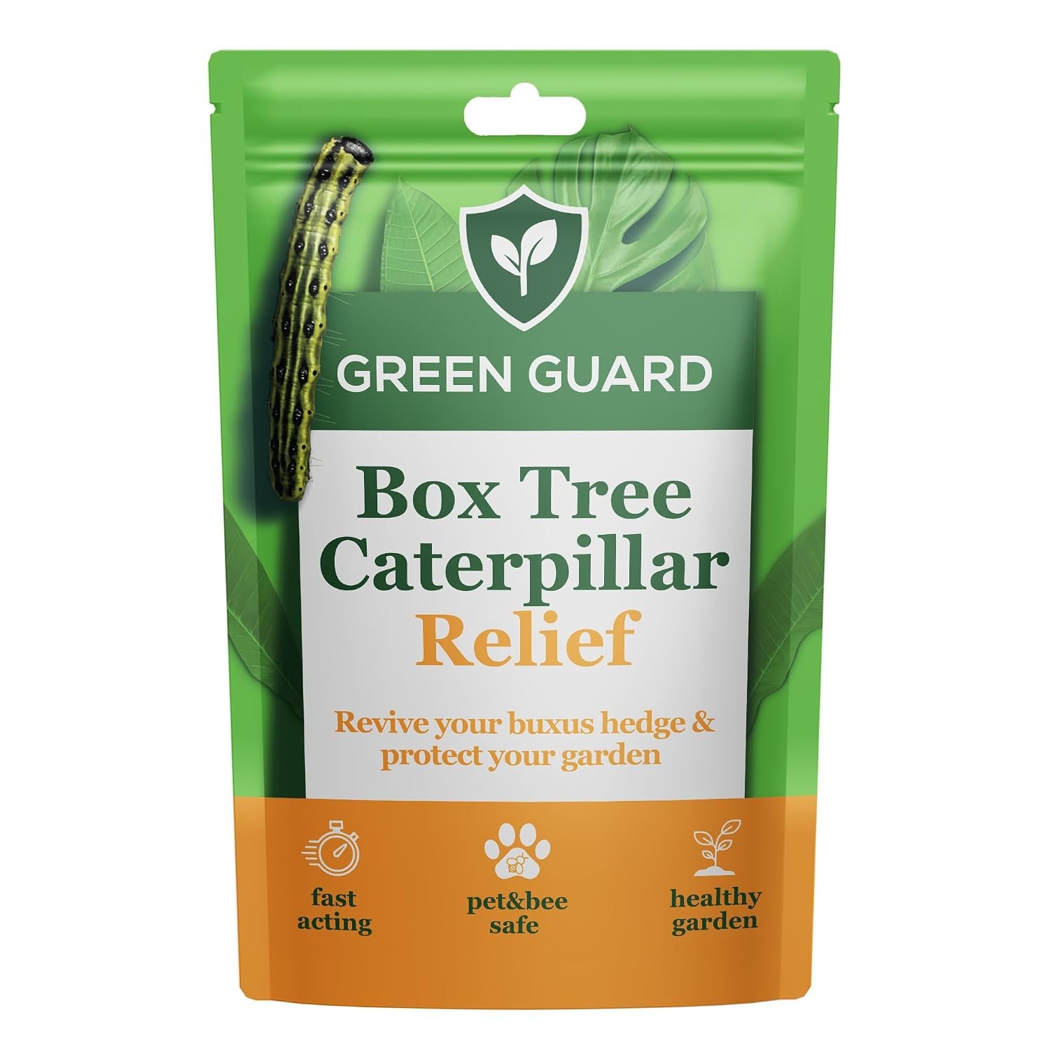Green Guard Box Tree Caterpillar Treatment 50g – Fast-Acting, Revive Your Buxus Hedge, for Boxwood & Buxus – Safe for Bees, Birds & Pets – Treats 300m² – Easy Box Blight Treatment Garden Solution