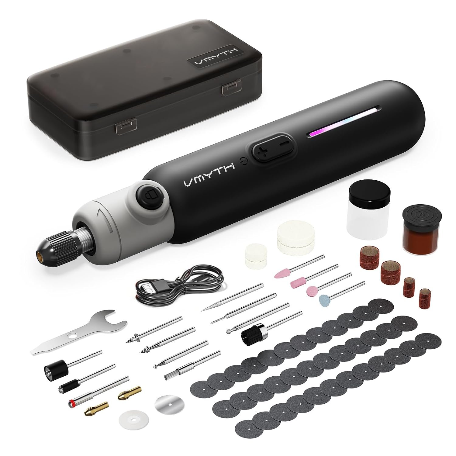 Brushless Cordless Rotary Tool kit, Mini Rotary Tool brushless Motor with up to 22,000 RPM and a 15,00mAh Large Capacity Battery, 67-piece Multifunctional Rotary Tool Set