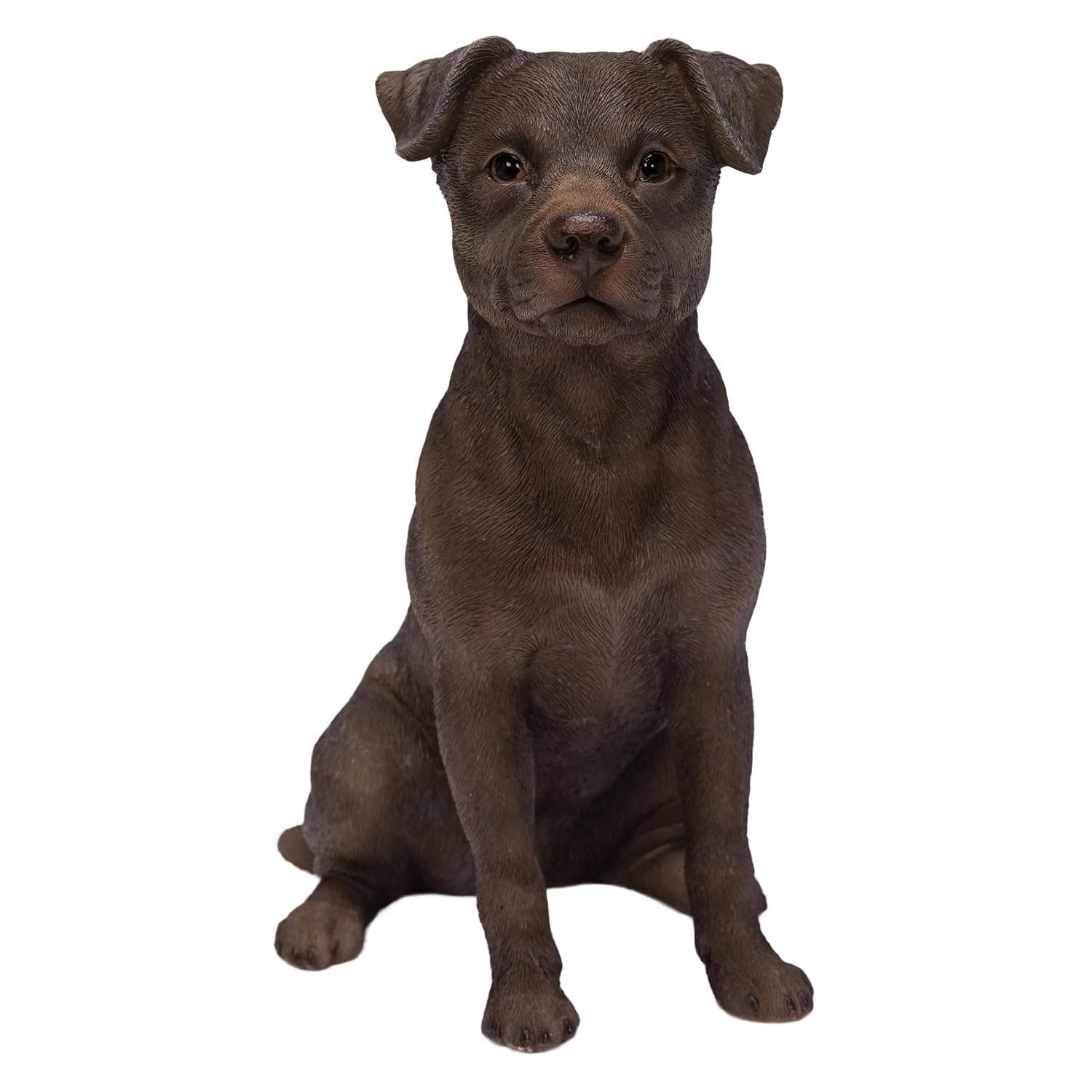 Vivid Arts Patterdale Terrier Dog Ornament – Realistic Loyal Companion Garden Decoration | Indoor & Outdoor Décor