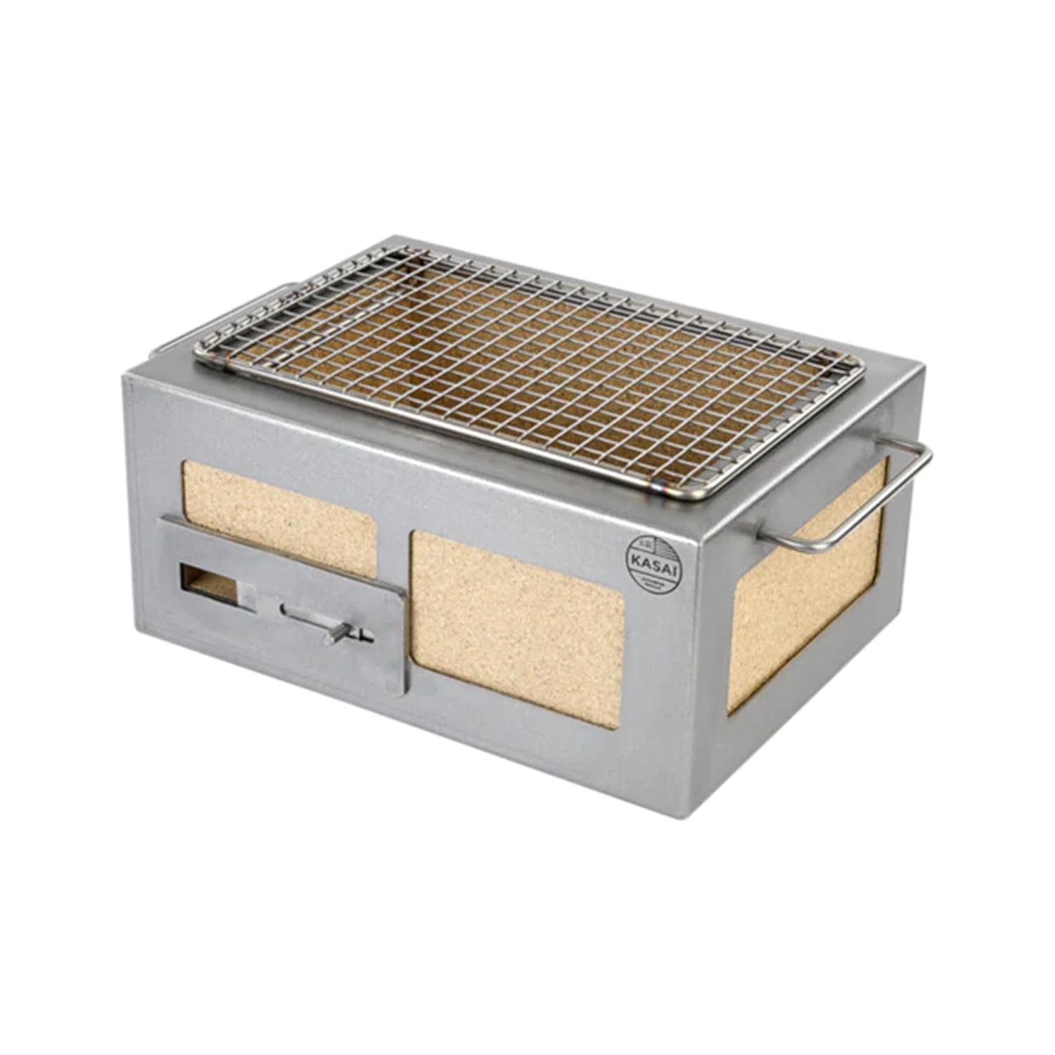 Kasai Konro Nano Japanese Charcoal Grill – Table Top Konro BBQ for Sear, Plancha & Robata Cooking – Made in Britain – Feeds 2-3 people – 7.2kg