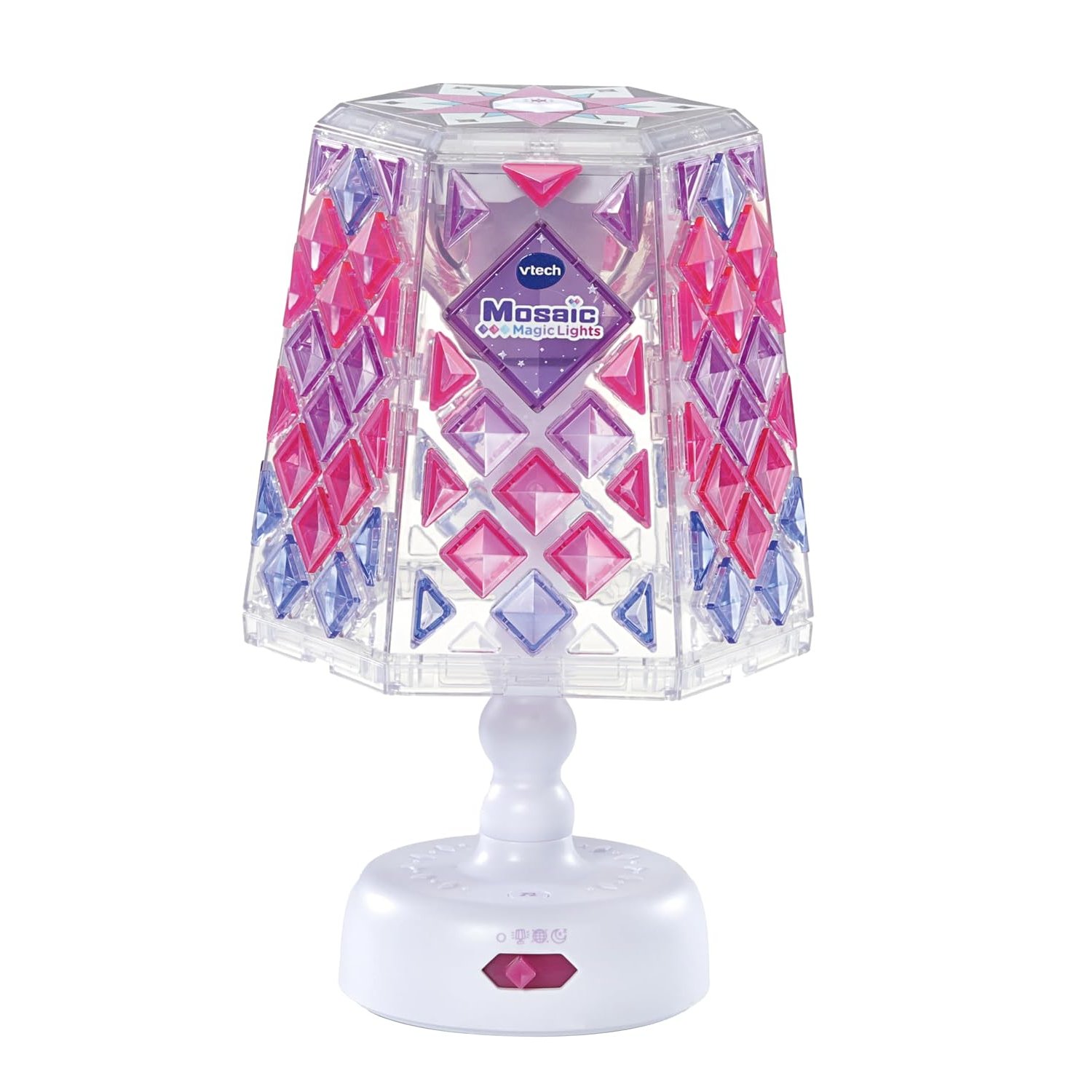 VTech Mosaic Magic Lights Mood Lamp, Includes 120+ Tiles, Light and Sound Effects, Vibrant Colours, Creative Kit for Kids, Suitable for Ages 5, 6, 7+ Years, English Version