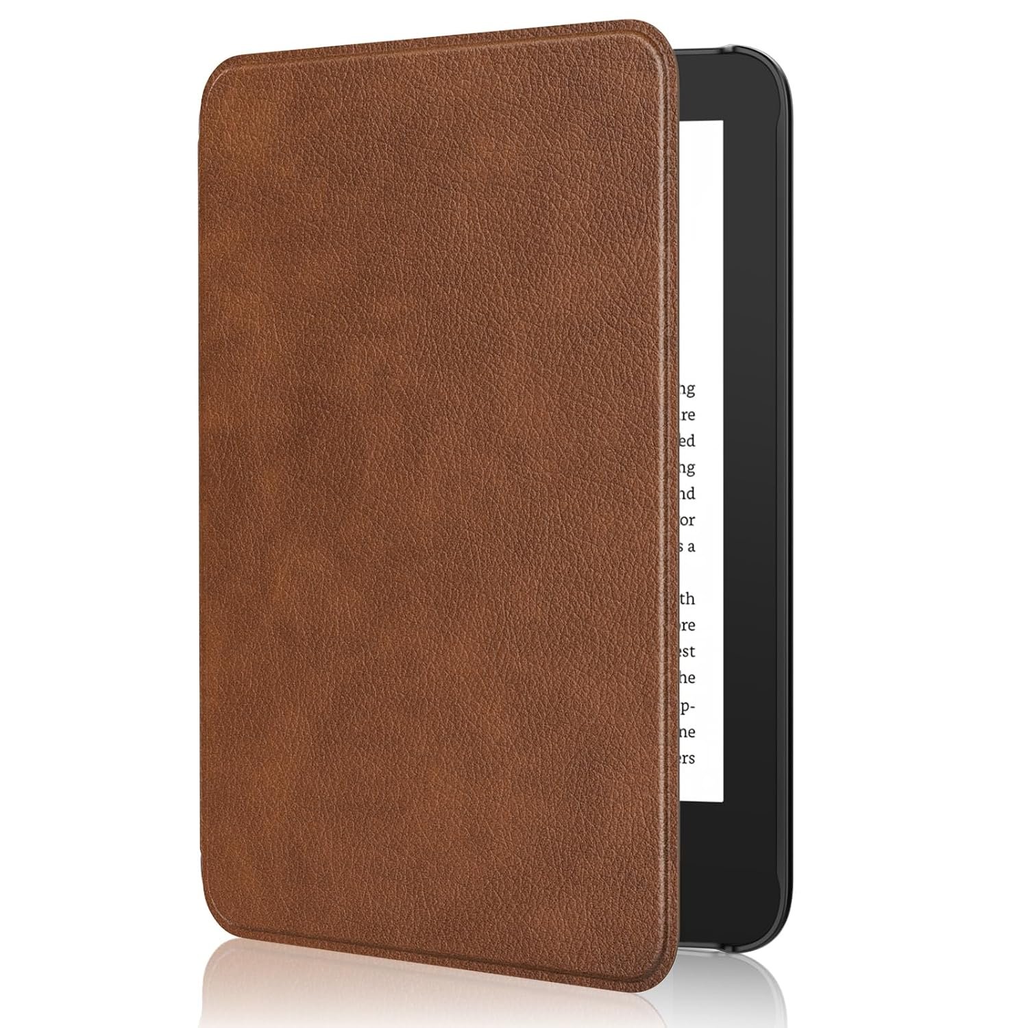 MoKo Case Fits 6" All-New Kindle (11th Generation-2024/2022 Release)& International Version, Lightweight Shell Cover with Auto Wake/Sleep for 11th Gen E-Reader, Brown