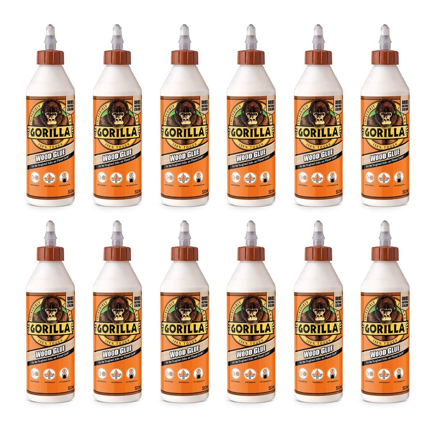 Gorilla Wood Glue 532ml (Pack of 12)