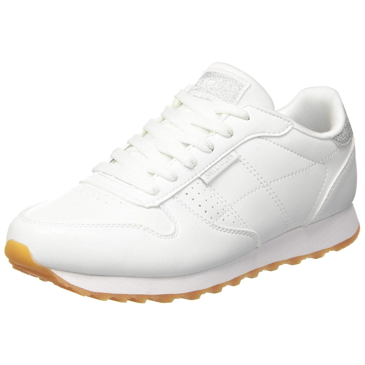 Skechers 699-WHT Women’s Low-Top Sneakers, White (White 699-Wht), 5 UK