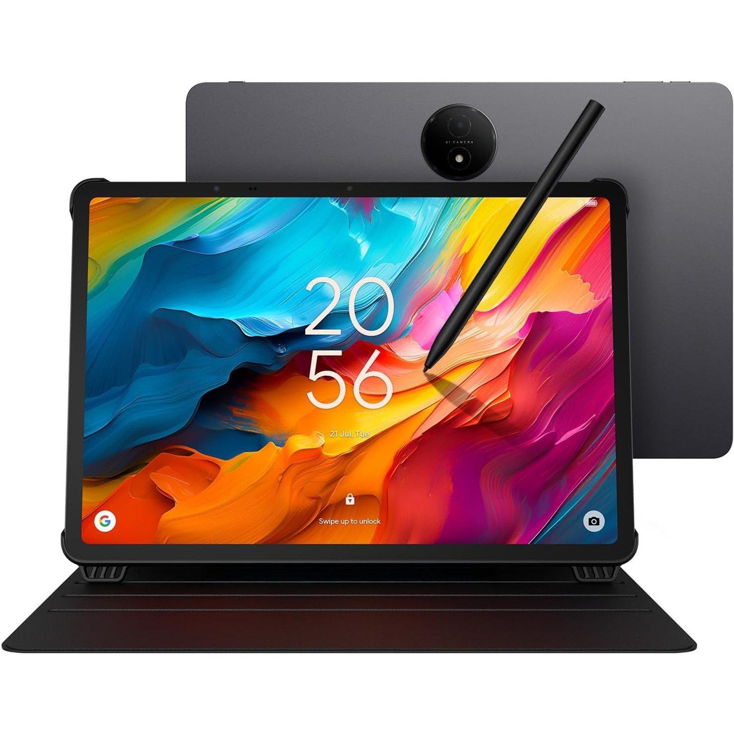TCL NXTPAPER 14 WiFi Tablet Flipcase & T-Pen 14.3" 2.4K 10,000mAh Battery 33W Fast Charging NXTPAPER Display Anti-glare Anti-blue light Protect your eyes 8GB+256GB Ultra Thin 6.95mm 760g IP54 Gray