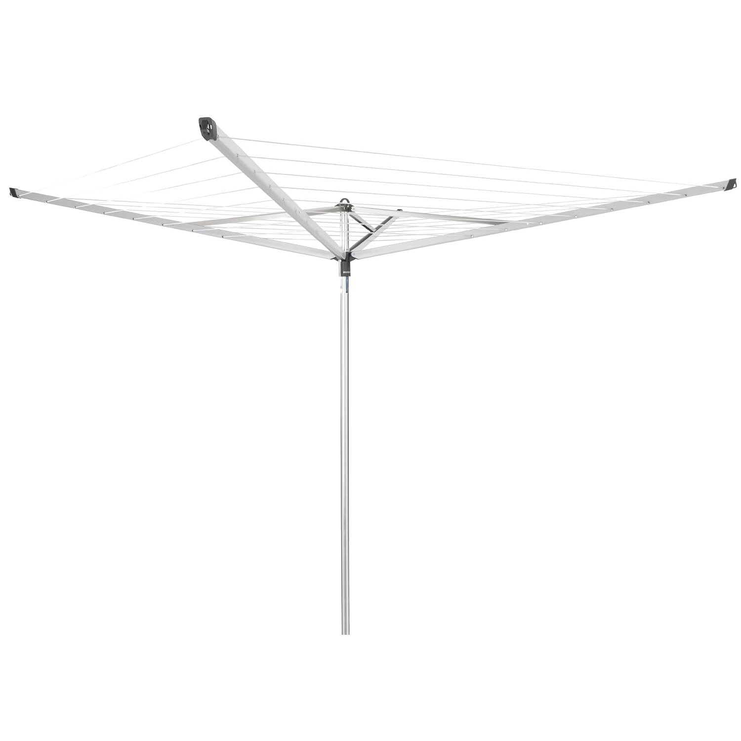 Brabantia 40m Essential Rotary Washing Line + Ground Tube + Cover (Grey)