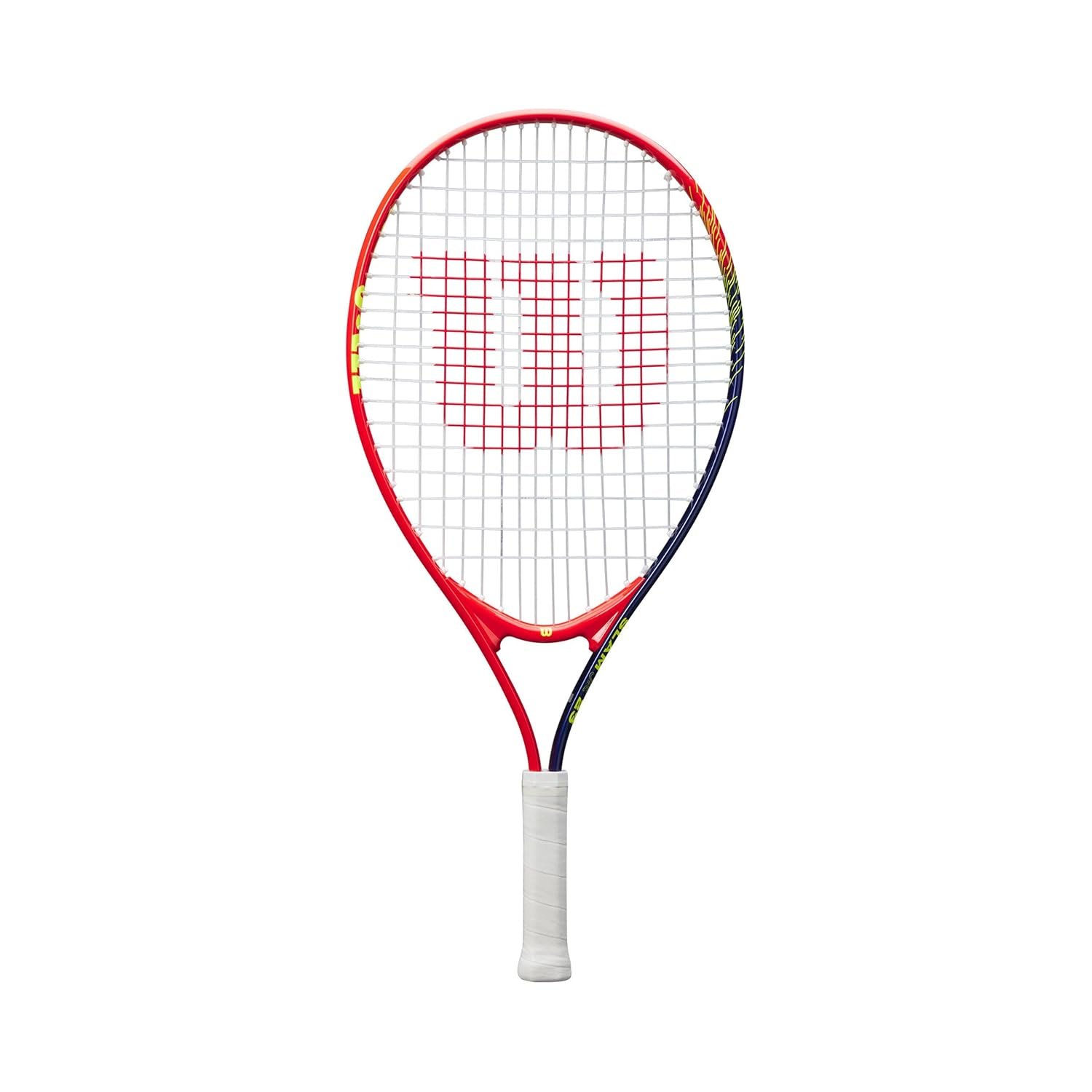 Wilson Slam Jr 23 Tennis Racket, Provides Lightweight Strength and Effortless Control, Kid-Friendly Dimensions, Ready For High-Performance Play, Colour: Blue, Size: 23