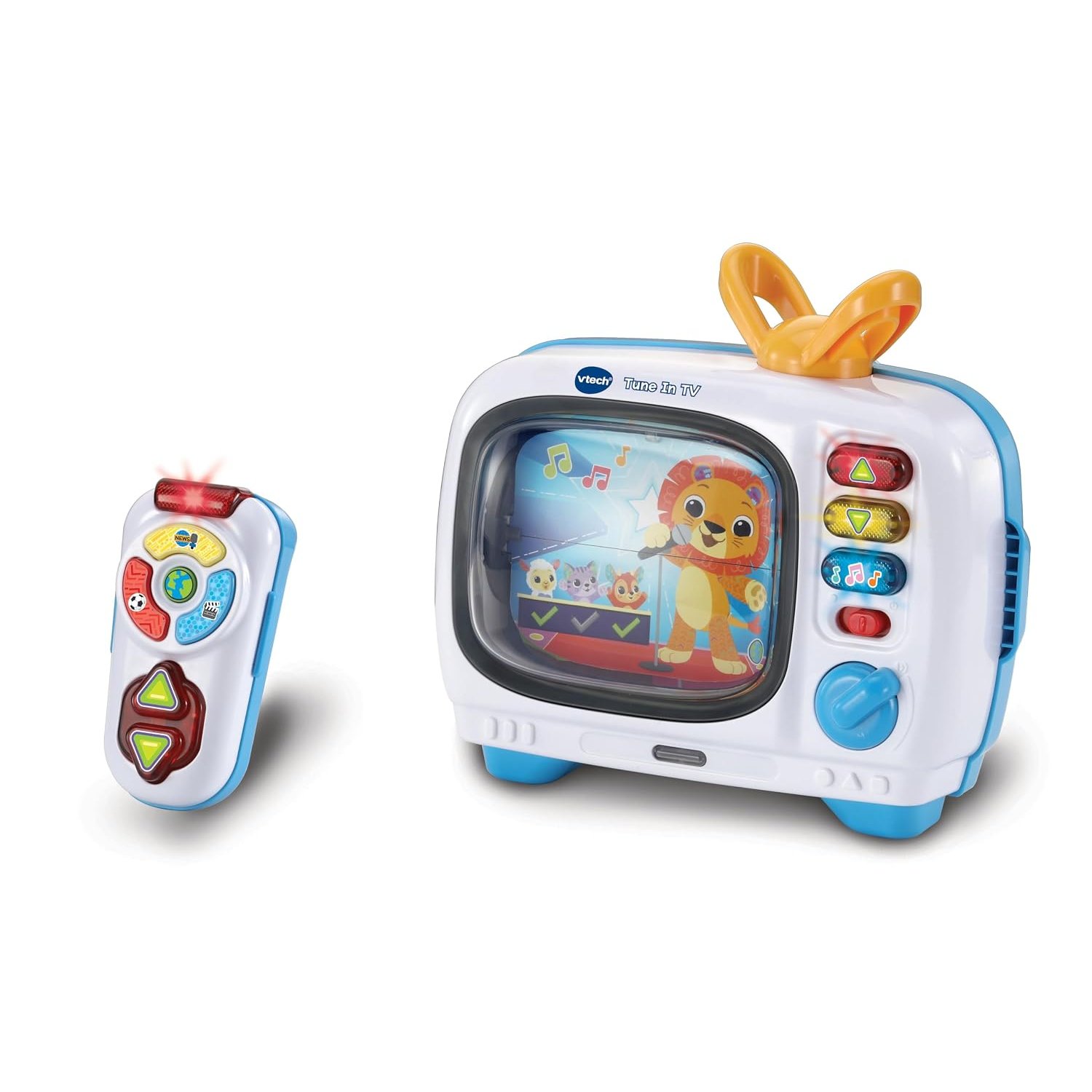 VTech Tune In TV, Interactive Learning Toy, Encourages Language Development, Develops Fine Motor Skills, Suitable for Ages 12, 18, 24, 36 Months, English Version