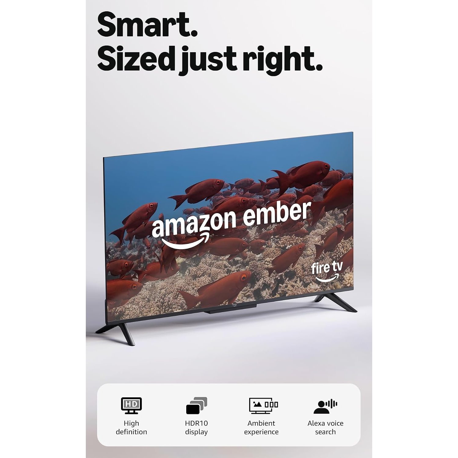 Amazon Ember 40" 2-Series with Fire TV (newest gen), HD smart TV with Alexa Remote, fast streaming, Dolby Audio, Ambient Experience, free and live TV