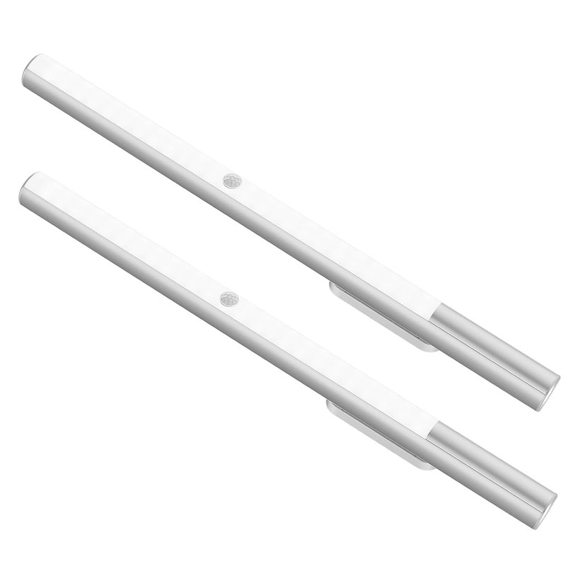 BLS LED Closet Light Battery Powered, T401 Super Bright Wireless Under Cabinet Lighting | Motion Sensor Light | 4500mAh Rechargeable Battery Operated | Stick on Lights | 180 Days Battery Time 2 Packs