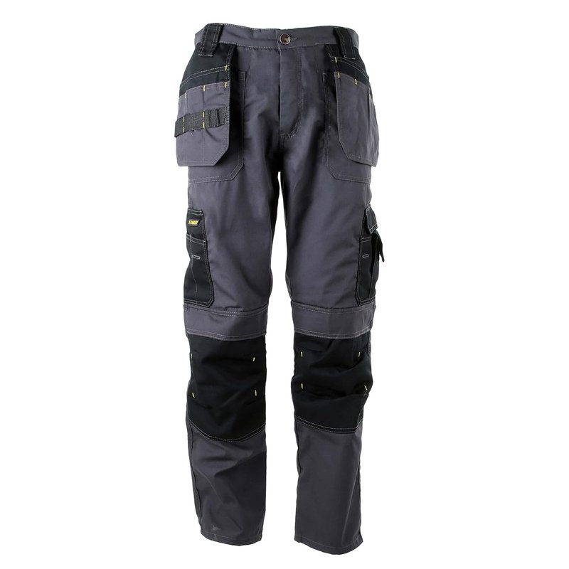 STANLEY Huntsville Men's Polycotton, Holster Pocket, Utility Cargo Work Trouser, Grey W32/L31