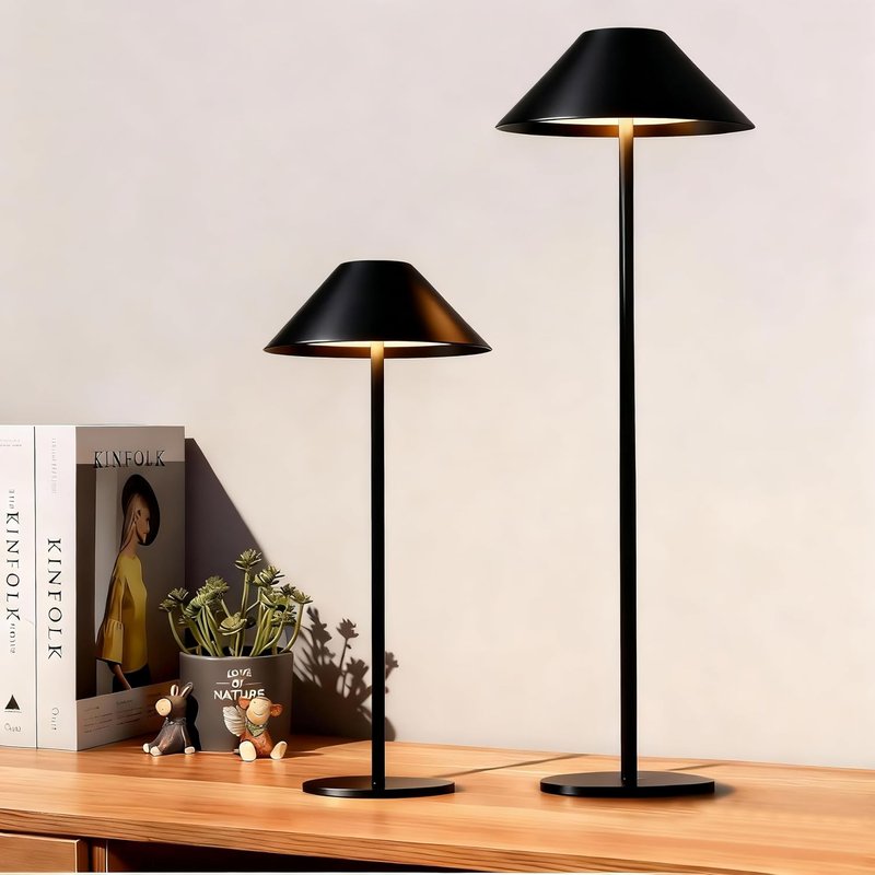 Seyxicnor Cordless Table Lamp 8"-20" Adjustable, 320LM Rechargeable 5400mah Battery Touch Lamps with 3 Color Dimming, Portable Full-Metal Waterproof Desk Lamps for Reading Indoor Outdoor Cafe
