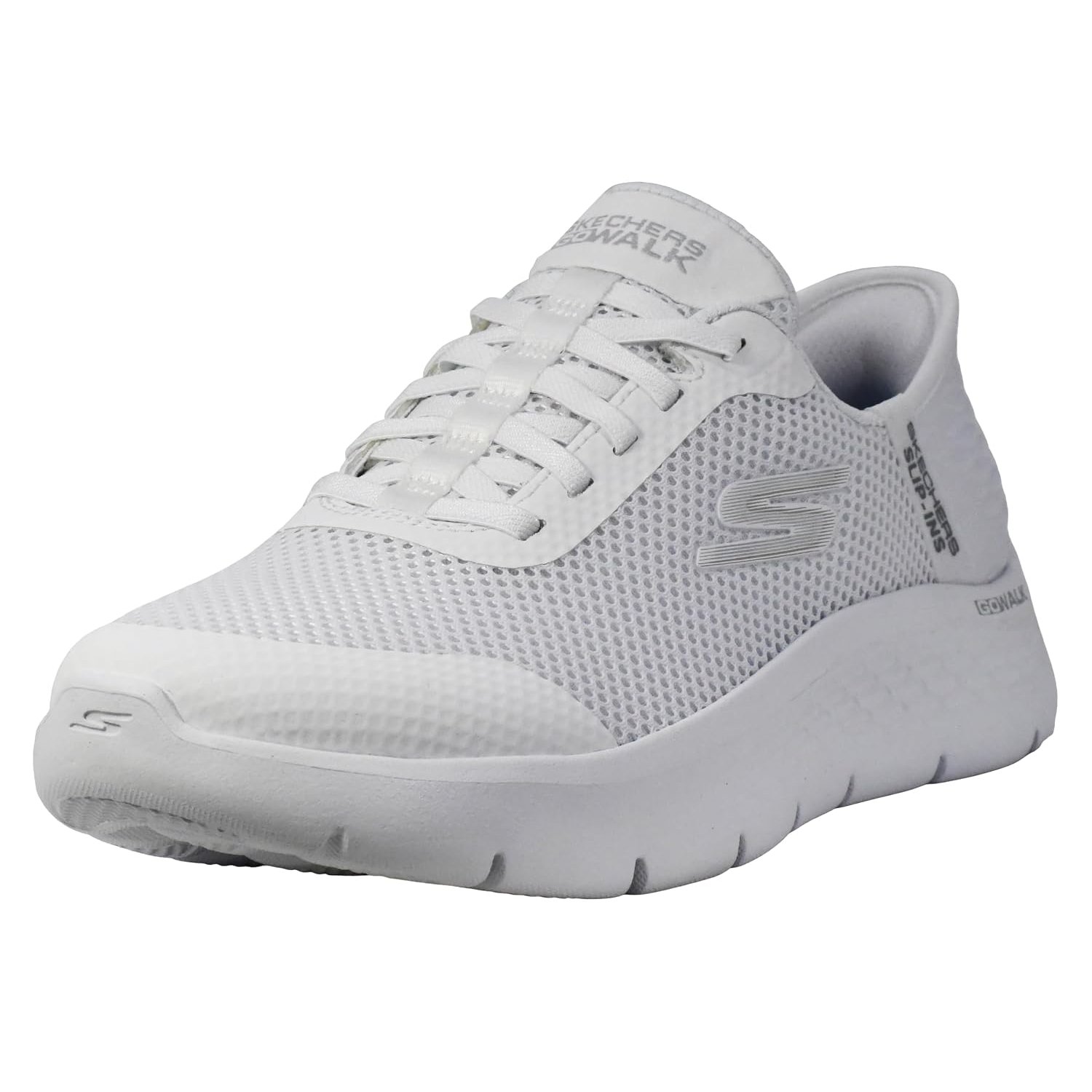 Skechers Women's Go Walk Flex Hands Free Slip-ins - Grand Entry, White, 4 UK Wide