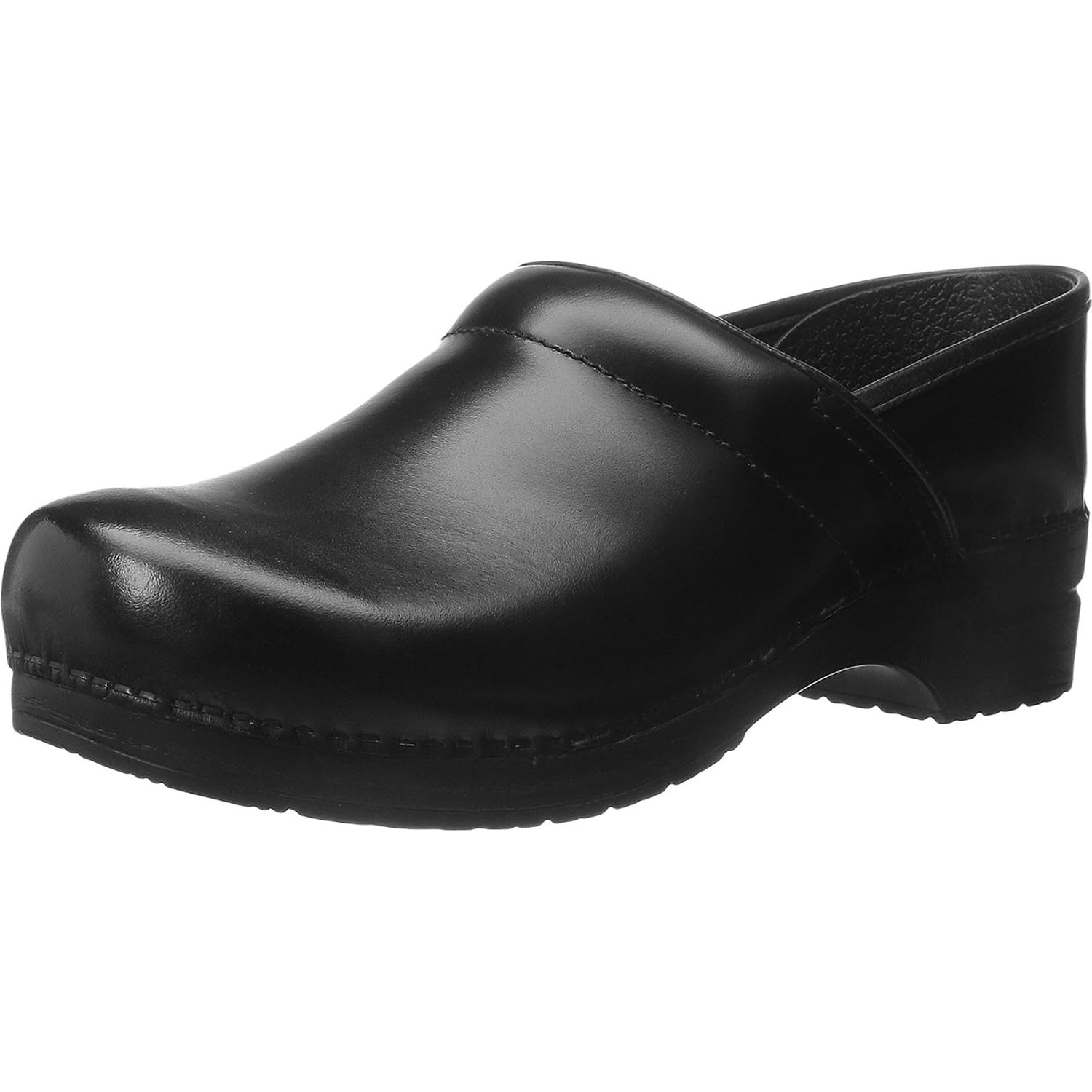 Dansko Women's Professional Clog-Slip on, All Day Comfort, Arch Support, Black Box, 6.5-7