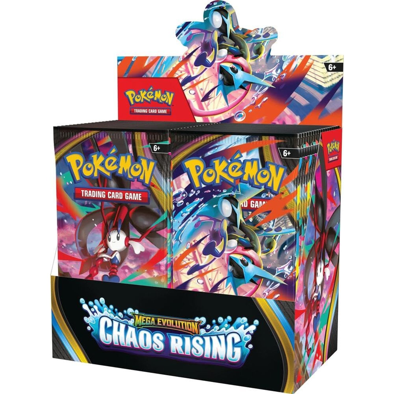 Pokémon TCG: Mega Evolution—Chaos Rising Booster Display