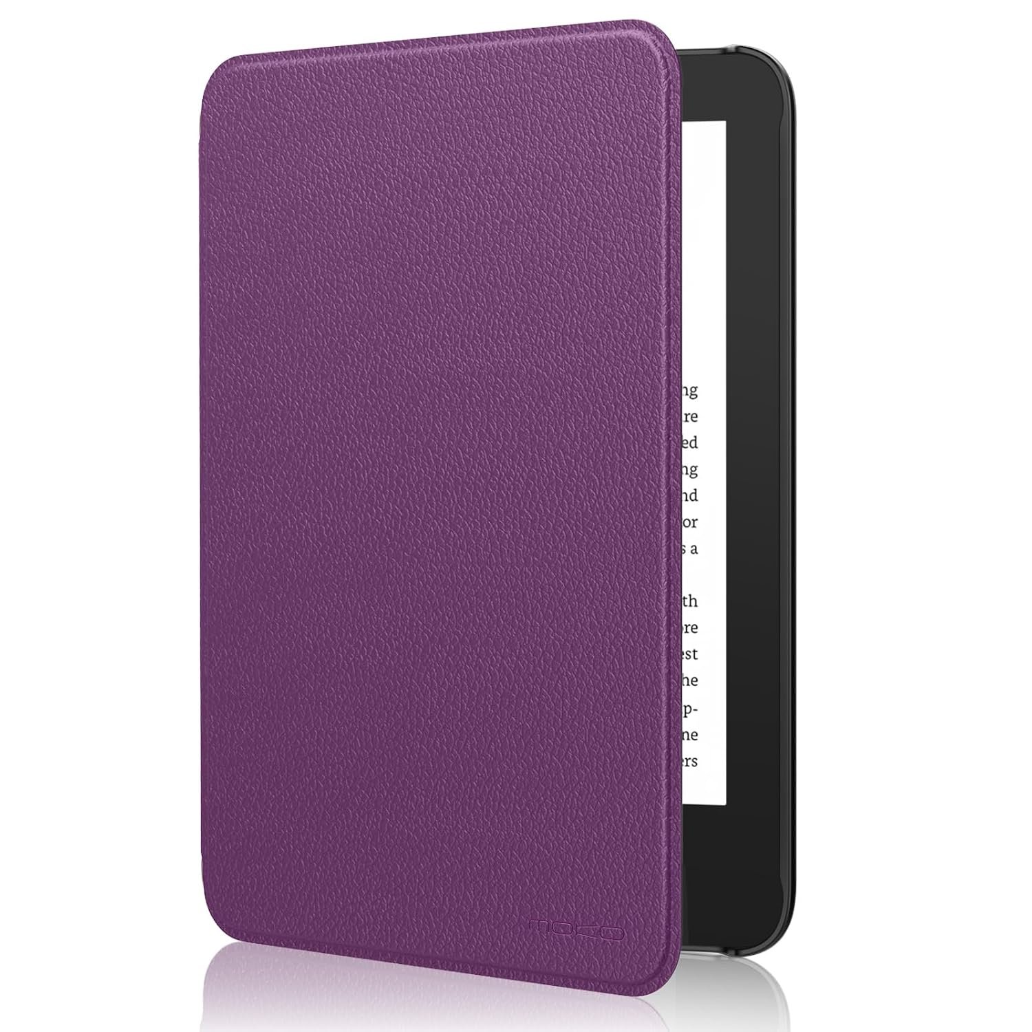 MoKo Case Fits 6" All-New Kindle (11th Generation-2024/2022 Release)& International Version, Lightweight Shell Cover with Auto Wake/Sleep for 11th Gen E-Reader, Lychee Deep Purple