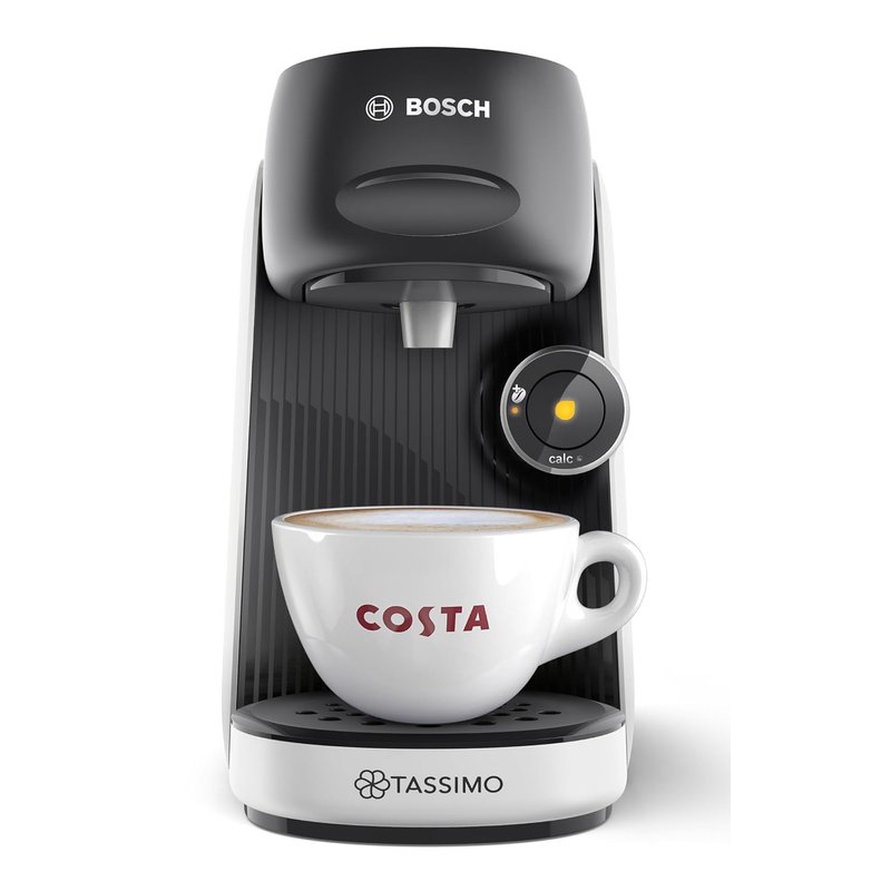 Tassimo by Bosch Finesse Friendly Pod Coffee Machine in White TAS164EGB with INTELLIBREW and IntensityBoost, Compatible with 50 Different Beverages