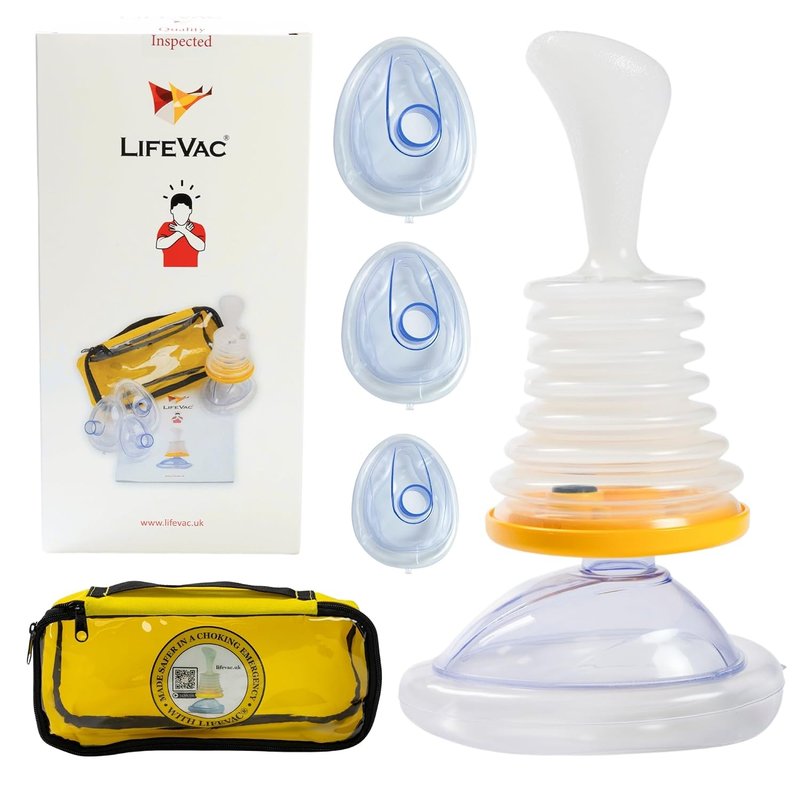 LifeVac Travel Kit - Choking Rescue Device for Adults and Children First Aid Kit, Portable Airway Suction Rescue Device, First Aid Choking Device, Anti-Choking System, Airway Clearance Assistance