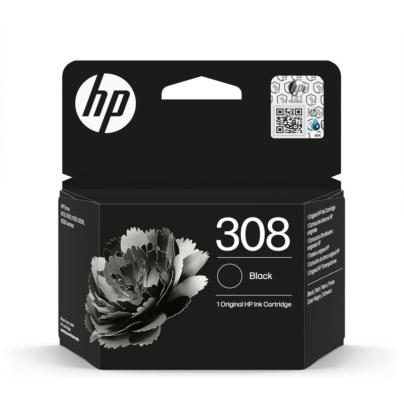 HP 308 Black Original Ink Cartridge EU