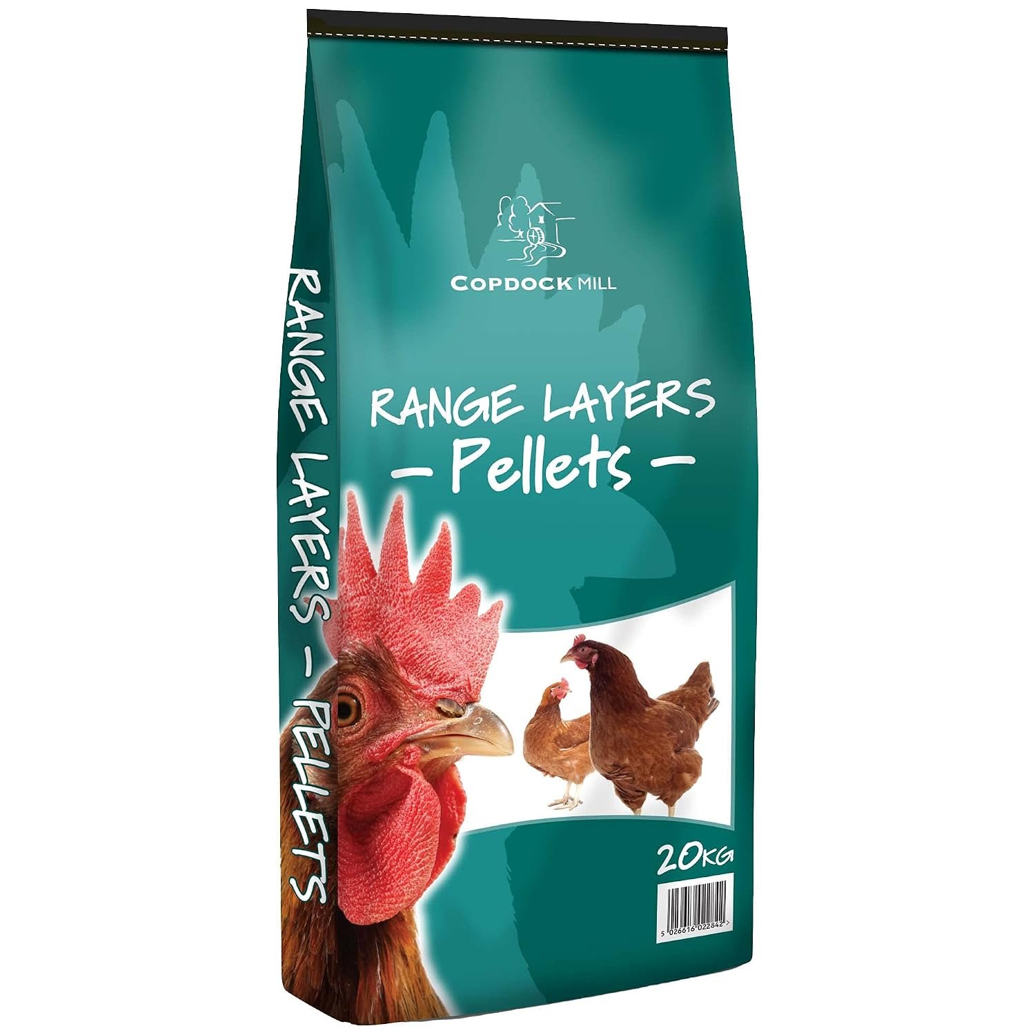 Copdock Mill Range Layers Pellets 20kg – Chicken Food for Hens and Laying Poultry, Ducks, Geese, Bantams – 100% Natural Pellets