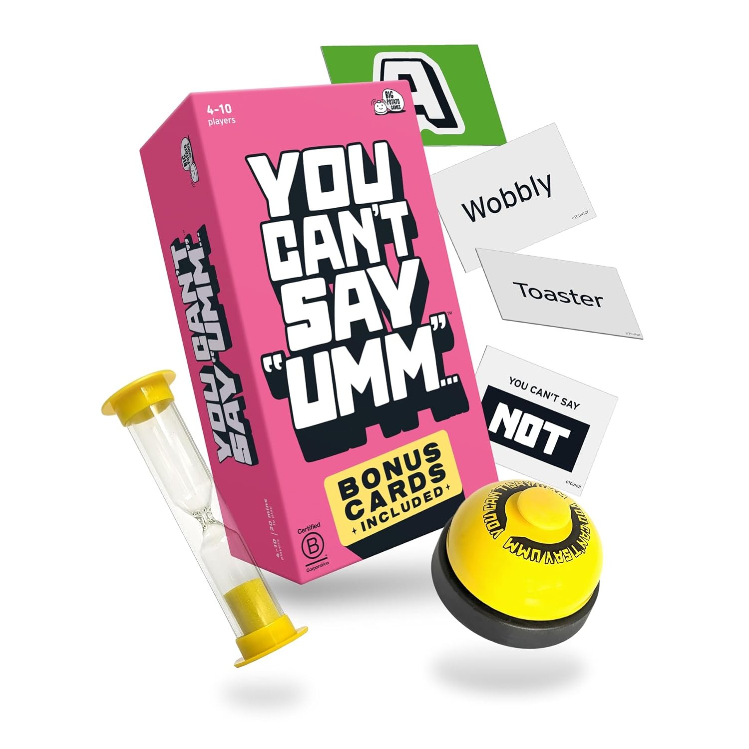 You Can't Say UMM: A Party Game for Family and Adults, Fast-Paced Family Word Game, Bonus Content Included