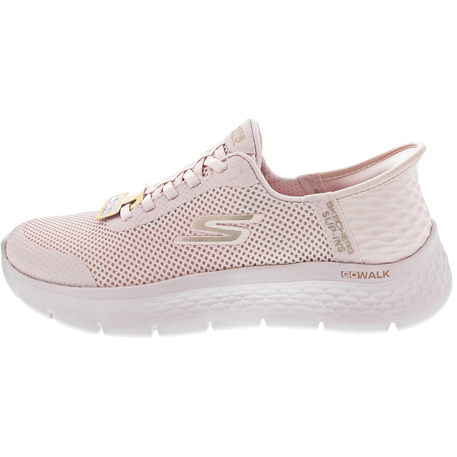 Skechers Women's Go Walk Flex Grand Entry Trainers, Pink, 7.5 UK