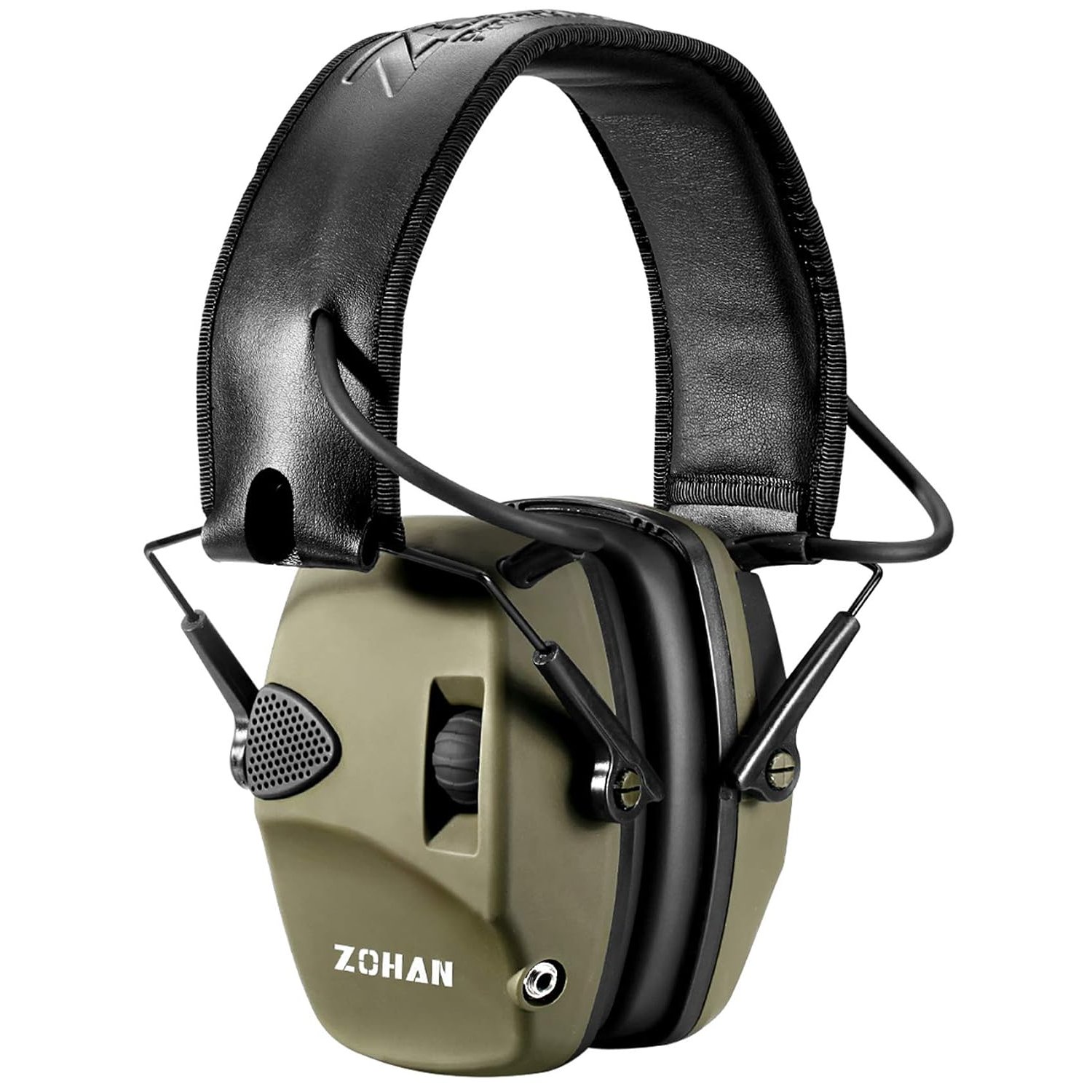 ZOHAN 054 Electronic Shooting Ear Defenders,Active Noise Reduction Safety Earmuff,Tactical Headset Sound Amplification Hearing Protection for Hunting,Ideal for Outdoor Airsoft Sport - Green
