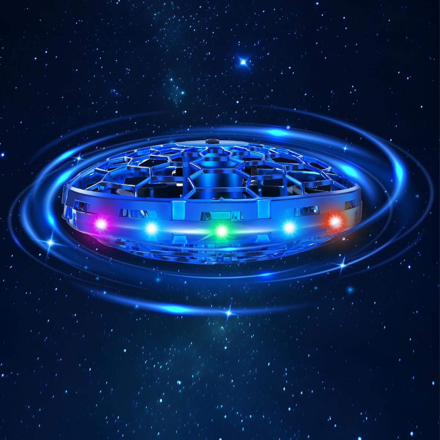 ETPlanet Hand Operated Flying Toy Drone for Kids, 360° Hands Free Motion Sensors Mini Drone with Cool LED Lights, Easy Indoor Small UFO Toy Flying Ball Drone for 6 7 8 9 10+ Year Old Boys and Girls