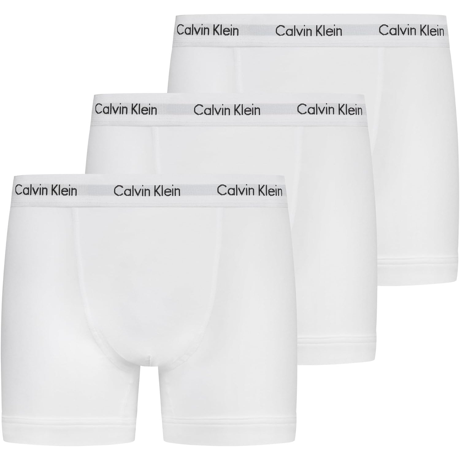 Calvin Klein Men’s 3 Pack Trunks, White (White), XS